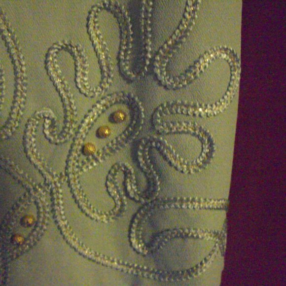 Light green dress with attached jacket Size 10 - Picture 5 of 13